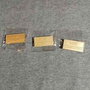 Past President Lapel, Hat or Sash Pin (PP-01) Lot Of 3